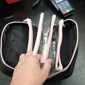 Toiletries Bag with Zippered Pouch